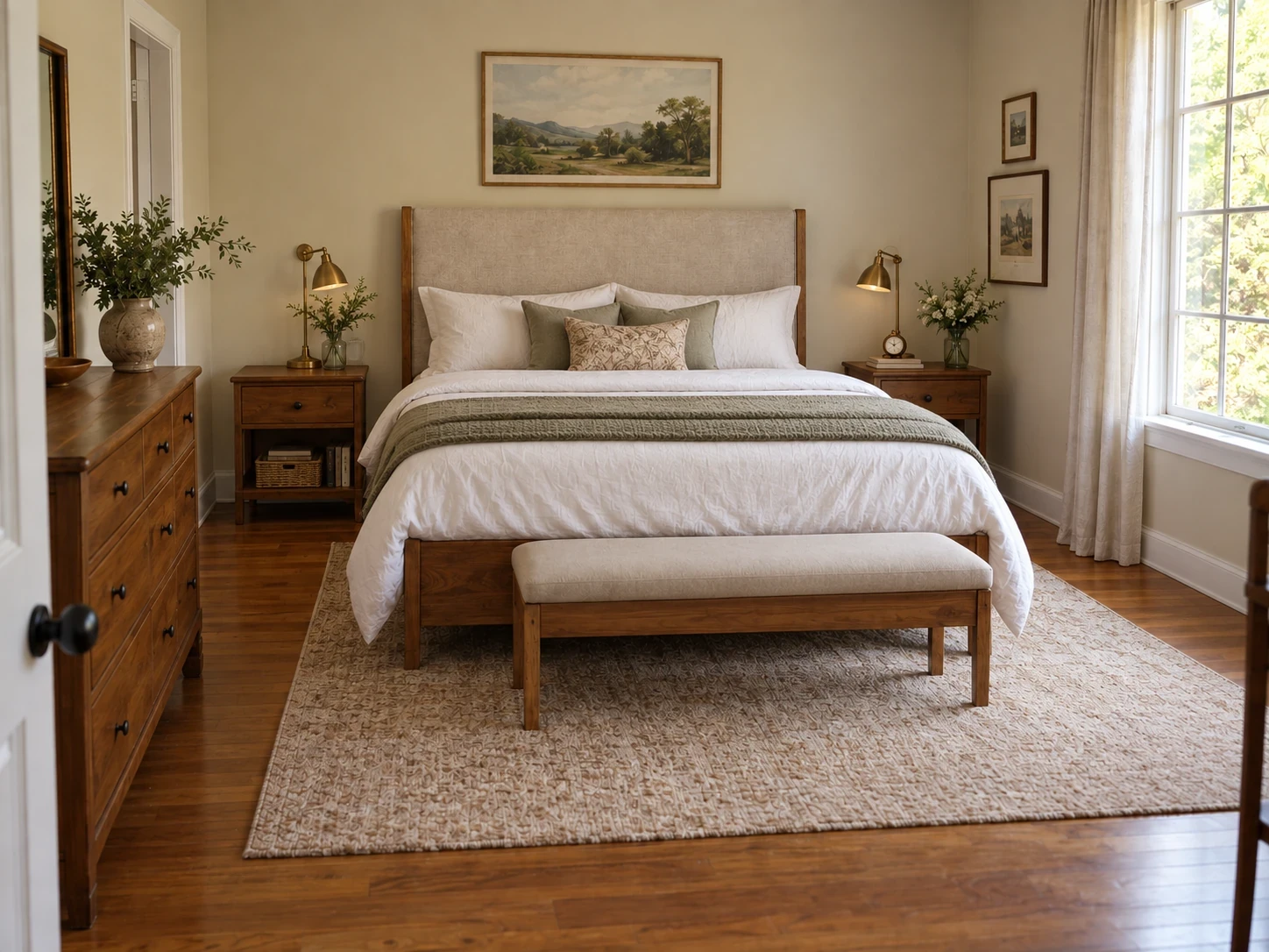 Tidied bedroom concept: after