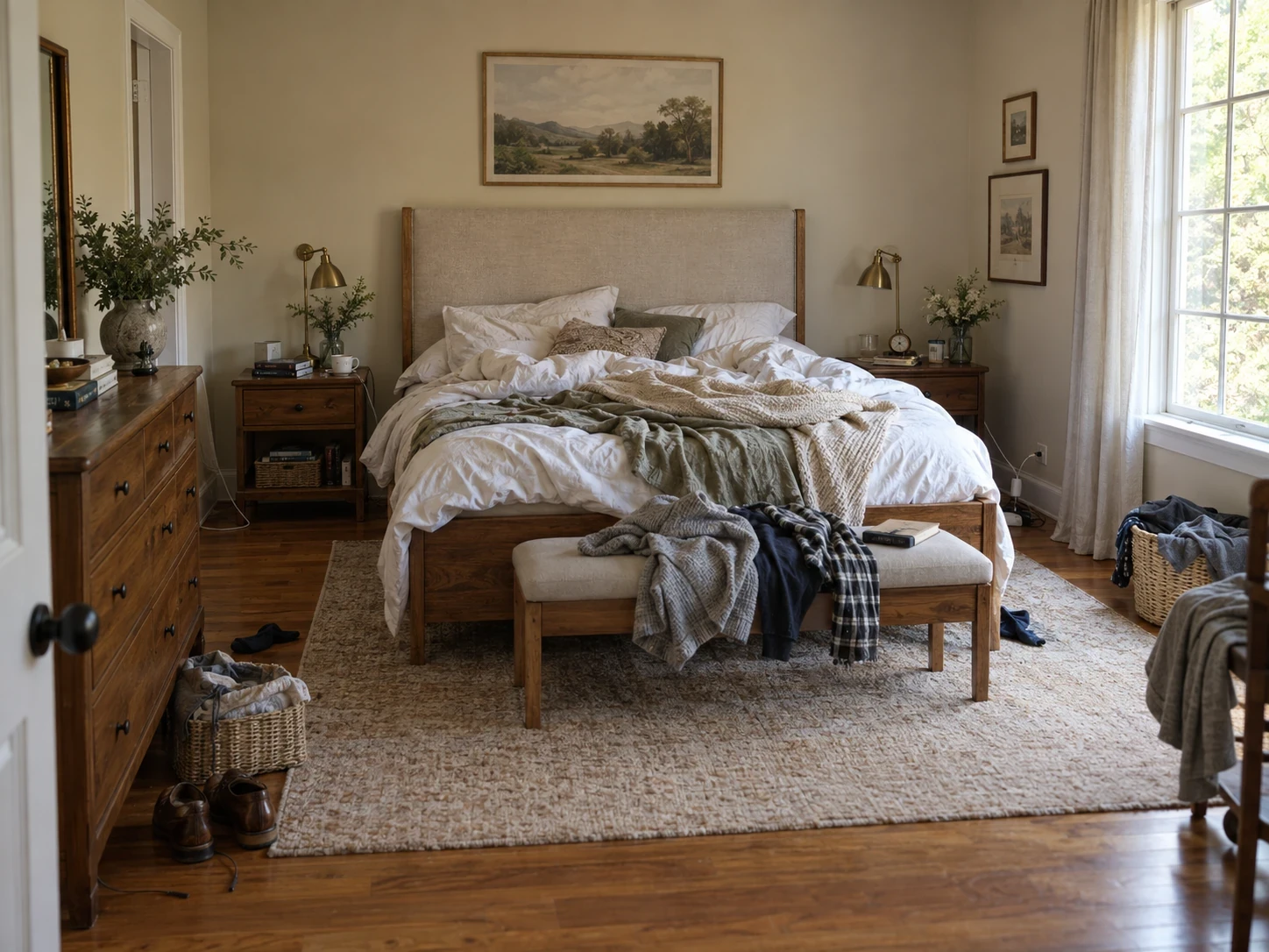 Tidied bedroom concept: before