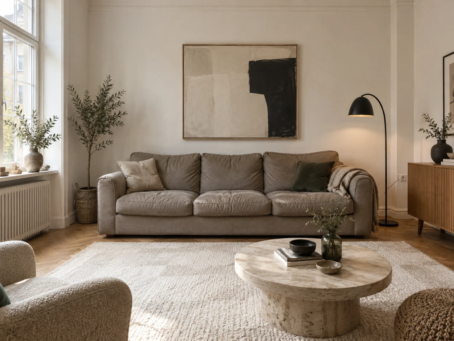 Living room sofa replacement concept: before